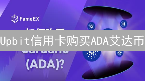 Upbit信用卡购买ADA艾达币？超详细攻略助你轻松入门！